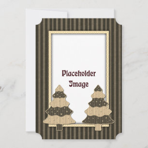 Weihnachtsbaum und goldene Sterne Feiertagskarte