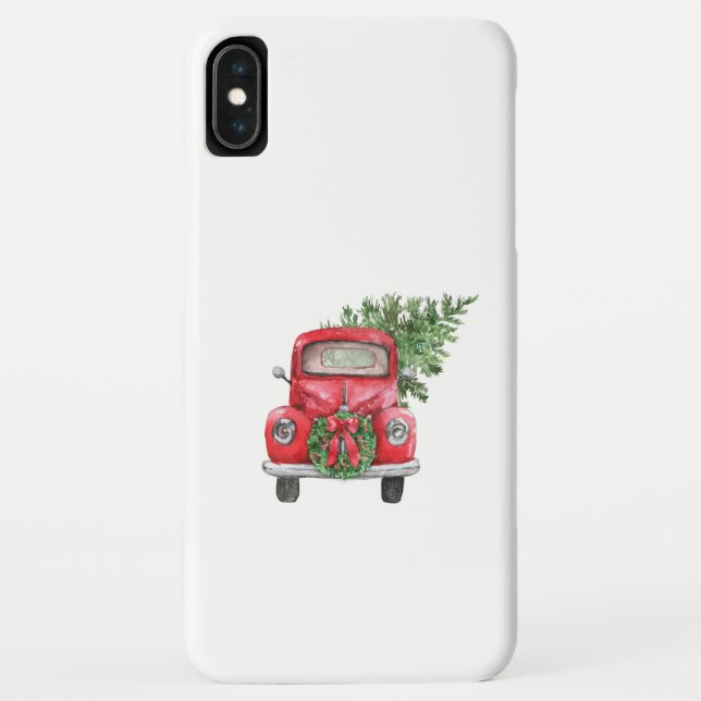 Weihnachtsbaum und Red Truck iPhone XS Max Fall Case-Mate iPhone Hülle (Rückseite)