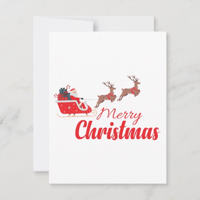 Weihnachtsbaum und Rentiere (Vorderseite)