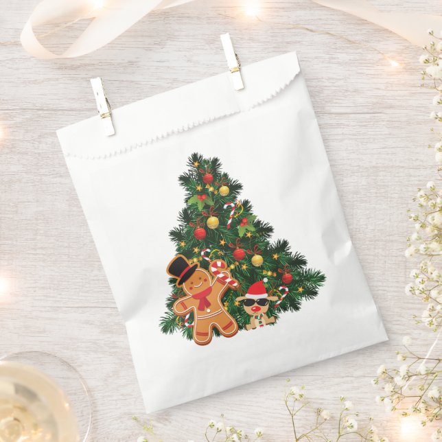 Weihnachtsbaum und -verzierungen  geschenktütchen (Ausgeschnitten)