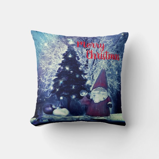 Weihnachtsbaum und Weihnachtsbaum Kissen (Vorderseite)