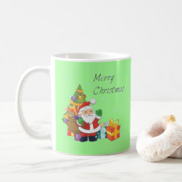 Weihnachtsbaum und Weihnachtsgrün Kaffeetasse