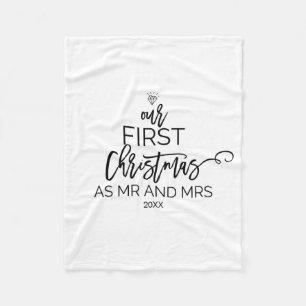 Weihnachtsbaum Unsere ersten Weihnachten als Mr. u Fleecedecke