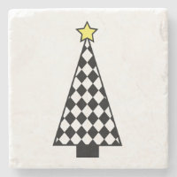 Weihnachtsbaum-Untersetzer an der Tafel