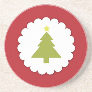 Weihnachtsbaum-Untersetzer Sandstein Untersetzer