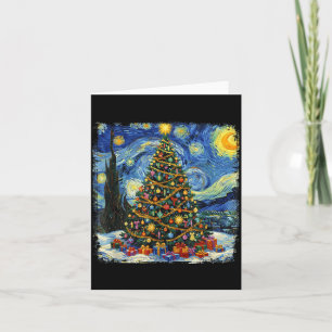 Weihnachtsbaum Van Gogh Sternennacht Weihnachten 2 Karte