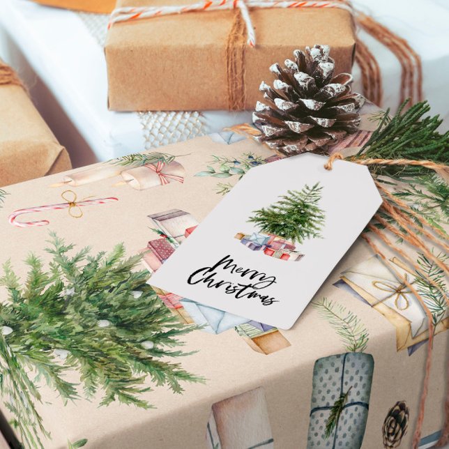 Weihnachtsbaum-Verpackungspapier Geschenkpapier (Von Creator hochgeladen)