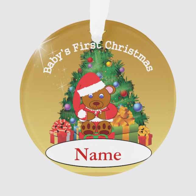 Weihnachtsbaum-Verzierung des personalisierten Ornament (Vorderseite)