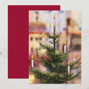 Weihnachtsbaum Vintag Feiertagskarte