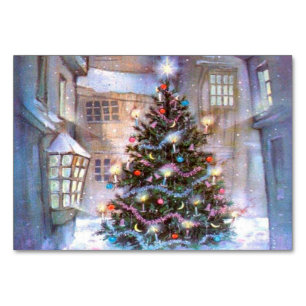 Weihnachtsbaum Vintag Tischnummer