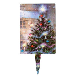 Weihnachtsbaum Vintag Tortenpicker