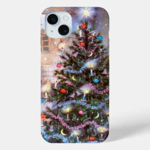 Weihnachtsbaum Vintage iPhone 15 Mini Hülle