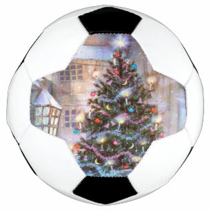 Weihnachtsbaum Vintage Fußball