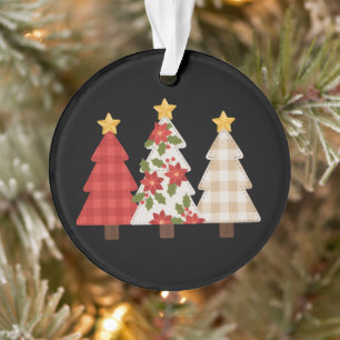 Weihnachtsbaum Vintage Patchwork Süße Feiertage  Ornament