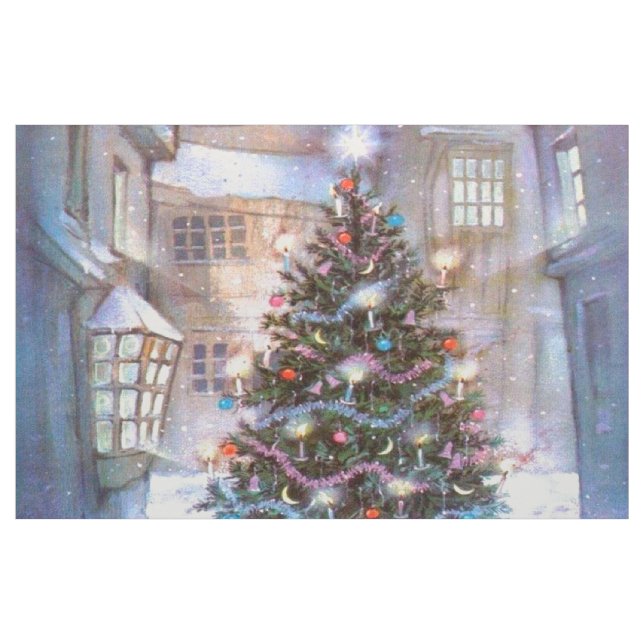 Weihnachtsbaum Vintage Stoff (Yard (91,4 cm))