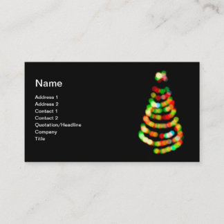 Weihnachtsbaum Visitenkarte