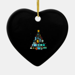 Weihnachtsbaum von Funny Electrician Keramik Ornament