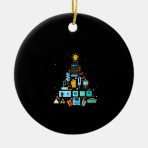 Weihnachtsbaum von Funny Electrician Keramik Ornament
