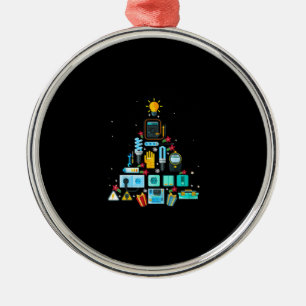 Weihnachtsbaum von Funny Electrician Ornament Aus Metall