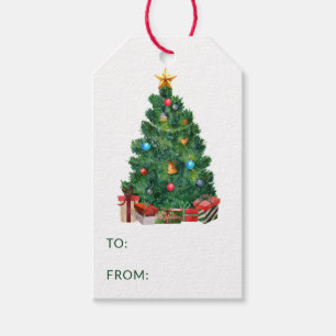 Weihnachtsbaum von Geschenktafeln zu Geschenkanhänger