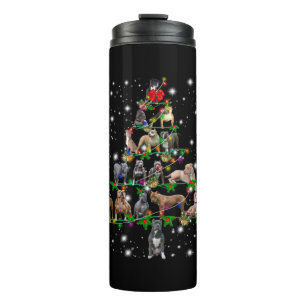 Weihnachtsbaum von Pitbull, bedeckt durch Blitzlic Thermosbecher