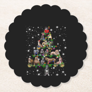 Weihnachtsbaum von Pitbull, bedeckt durch Blitzlic Untersetzer