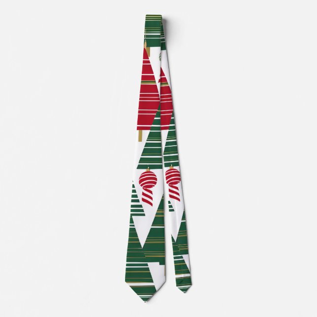 Weihnachtsbaum-Wald-Band Krawatte (Vorderseite)
