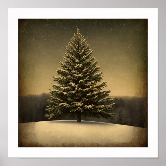 Weihnachtsbaum Wall Art Poster (Vorne)