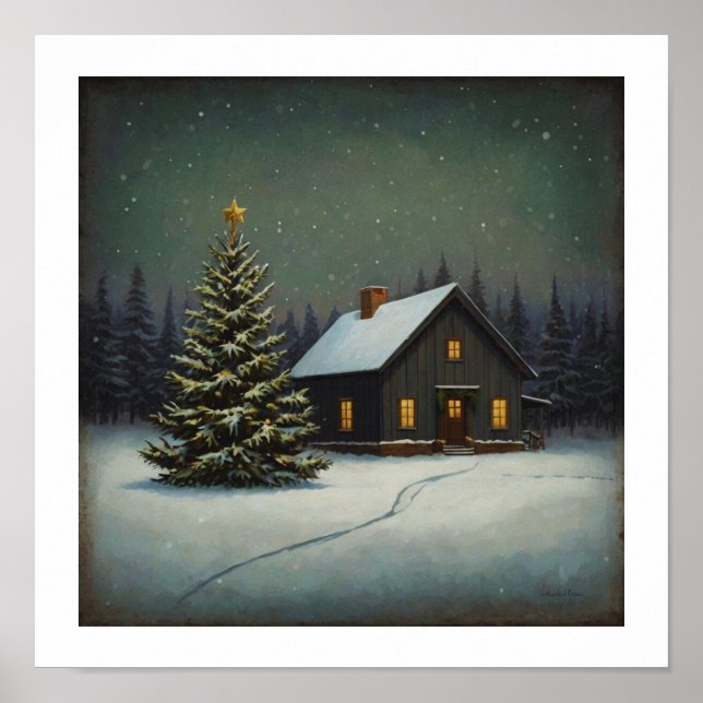 Weihnachtsbaum Wall Art Poster (Vorne)