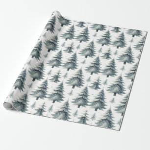 Weihnachtsbaum Wasser Farbe Umschlag Papier Geschenkpapier