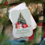Weihnachtsbaum Wasserfarbe Weihnachtskarte Nicht F Feiertagskarte<br><div class="desc">Freuen Sie sich auf einen angenehmen Aufenthalt mit dieser eleganten Weihnachtsbaum in Aquarellfarbe, die Weihnachtskarte ohne Foto. Diese schöne, einfache Holiday Karte ist der perfekte Weg, um Ihre Saison Grüße zu senden. Einfach den Gruß personalisieren und die Schriftart nach Ihren Wünschen bearbeiten. Diese skurrile Weihnachtskarte ist ein charmanter Weg, um...</div>