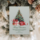 Weihnachtsbaum Wasserfarbe Weihnachtskarte Nicht F Feiertagskarte<br><div class="desc">Freuen Sie sich auf einen angenehmen Aufenthalt mit dieser eleganten Weihnachtsbaum in Aquarellfarbe, die Weihnachtskarte ohne Foto. Diese schöne, einfache Holiday Karte ist der perfekte Weg, um Ihre Saison Grüße zu senden. Einfach den Gruß personalisieren und die Schriftart nach Ihren Wünschen bearbeiten. Diese skurrile Weihnachtskarte ist ein charmanter Weg, um...</div>