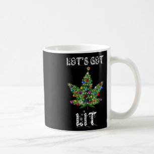 Weihnachtsbaum Weed Leaf Pot Thc Geschenk T-Shirt Kaffeetasse