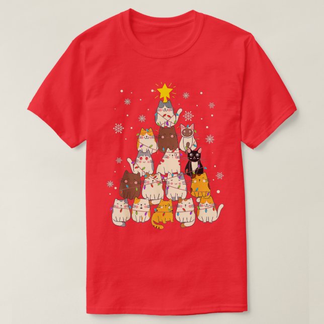 Weihnachtsbaum Weihnachten Frohe Weihnachten Weihn T-Shirt (Design vorne)