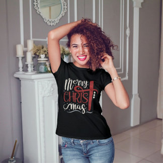 Weihnachtsbaum Weihnachten Mädchen Goys Meowy Catm T-Shirt