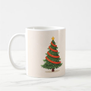 Weihnachtsbaum, Weihnachten, Minimalist Kaffeetasse