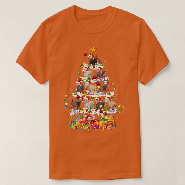 Weihnachtsbaum Weihnachten Weihnachtslicht Niedlic T-Shirt (Design vorne)