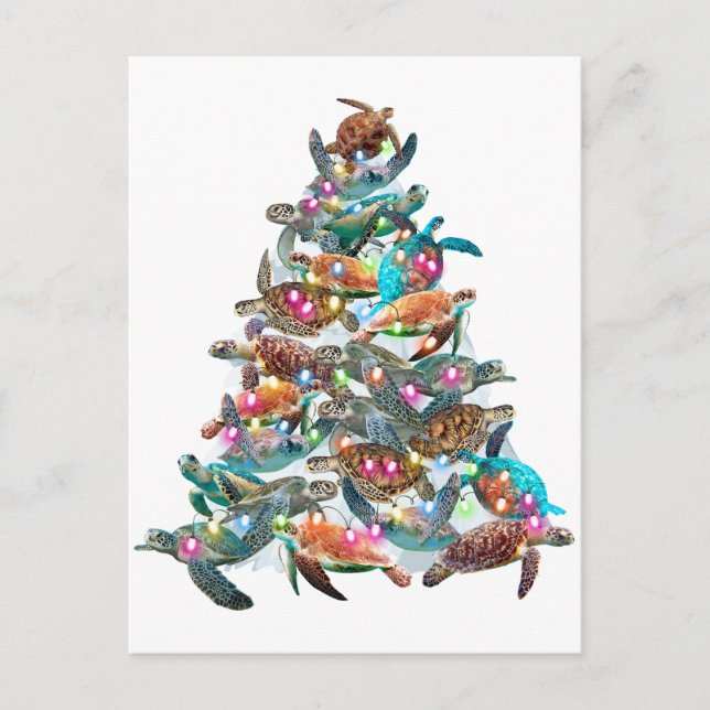 Weihnachtsbaum Weihnachtsbaum Weihnachtsbaumtopfer Postkarte (Vorderseite)