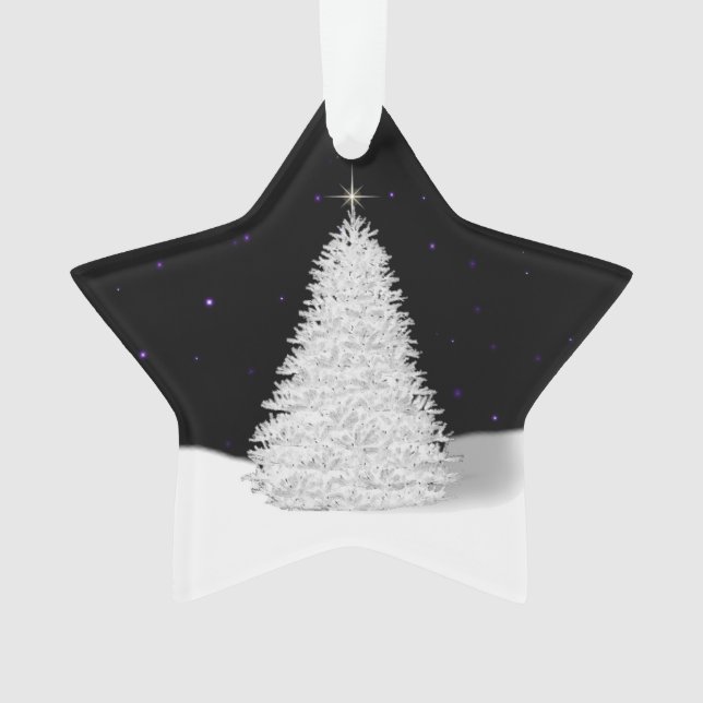 Weihnachtsbaum Weihnachtserinnerung Acryl Ornament (Vorderseite)