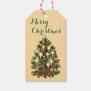 Weihnachtsbaum Weihnachtsfeiertage Tags Geschenkanhänger