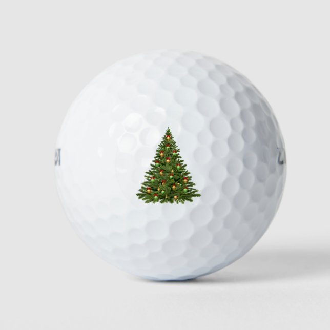 Weihnachtsbaum Weihnachtsfeiertage Weihnachtsbaum Golfball (Vorderseite)