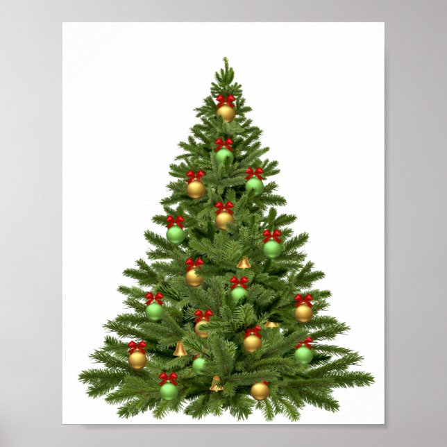 Weihnachtsbaum Weihnachtsfeiertage Weihnachtsbaum Poster (Vorne)