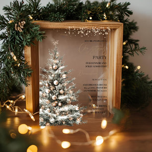"Weihnachtsbaum Weihnachtsfest Party   Feiertag Acryleinladungen