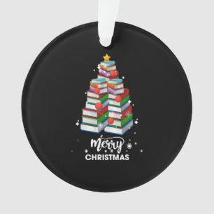 Weihnachtsbaum Weihnachtsgeschenk für Bücher Liebh Ornament