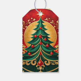 Weihnachtsbaum-Weihnachtsgeschenk Tag Geschenkanhänger