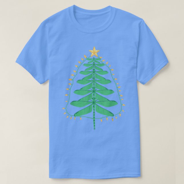 Weihnachtsbaum Weihnachtsgeschenke Dragonfly Lov T-Shirt (Design vorne)