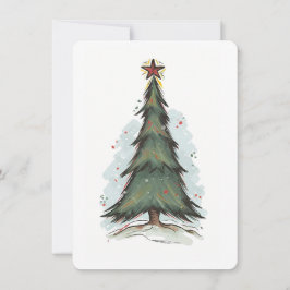 Weihnachtsbaum-Weihnachtskarte Feiertagskarte