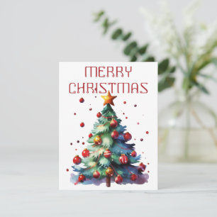Weihnachtsbaum - Weihnachtskarte Feiertagskarte