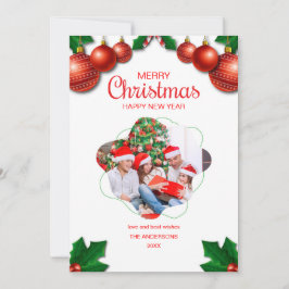 Weihnachtsbaum Weihnachtskarte in Aquarellen Einladung