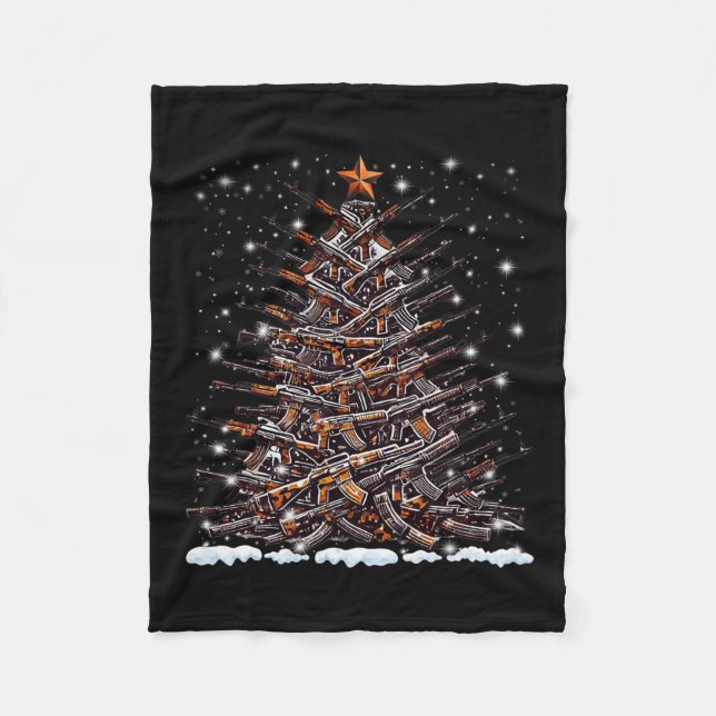 Weihnachtsbaum Weihnachtsmänner Weihnachten Weihna Fleecedecke (Vorderseite)